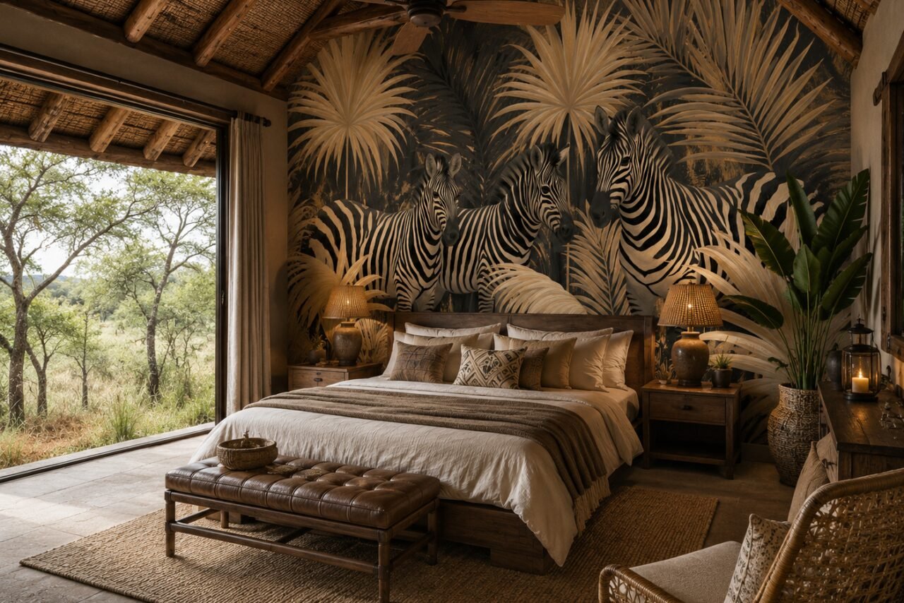Anima Zebra Charcoal Wallpaper wallpaper