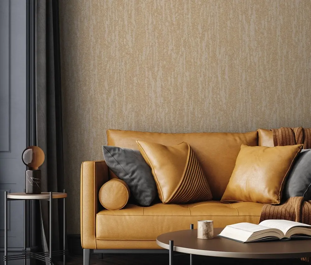 Vera Bloom Greige Textured Weave Wallpaper wallpaper