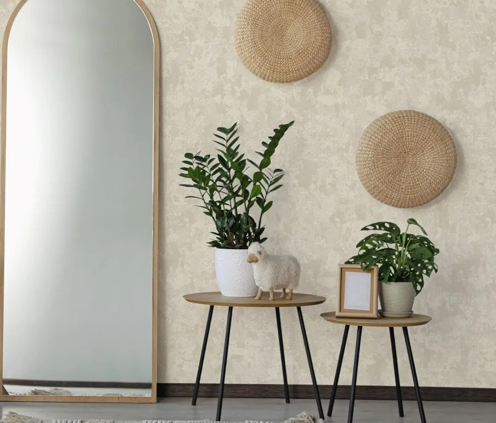 Vera Bloom Silver Taupe Textured Weave Wallpaper wallpaper