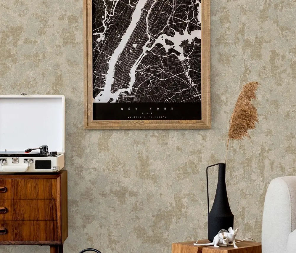 Vera Bloom Linen Textured Weave Wallpaper wallpaper