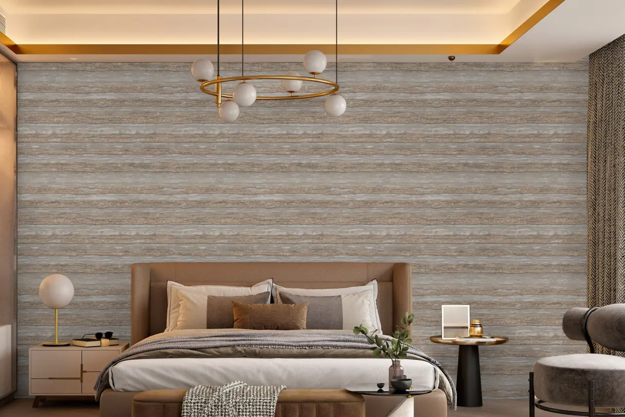 Vera Bloom Fawn Textured Weave Wallpaper wallpaper