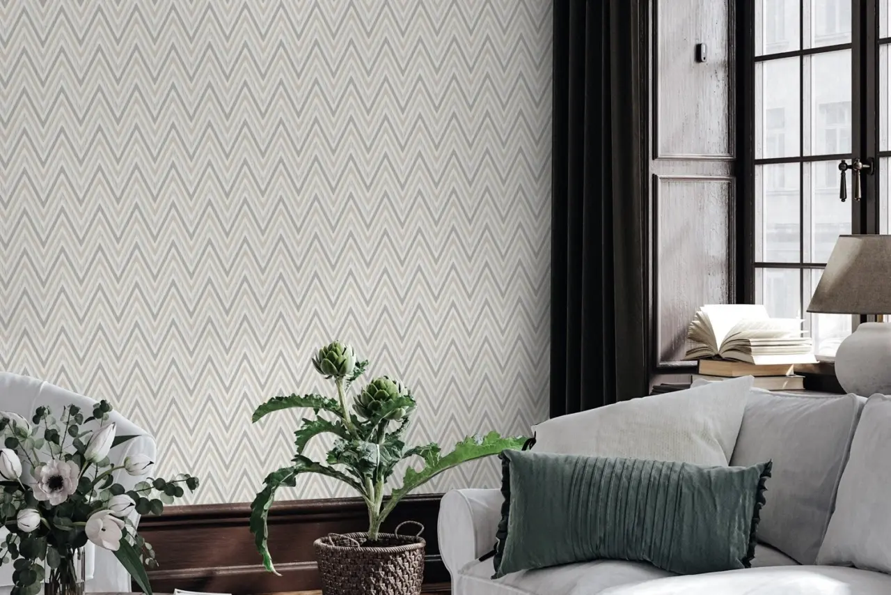 Vera Bloom Smoke Geometric Pattern Wallpaper wallpaper