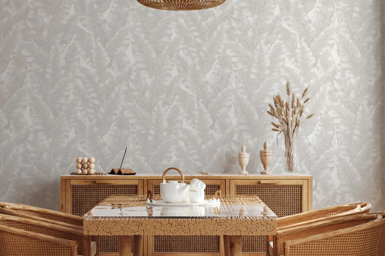Vera Bloom Sand Fresh Floral Wallpaper wallpaper