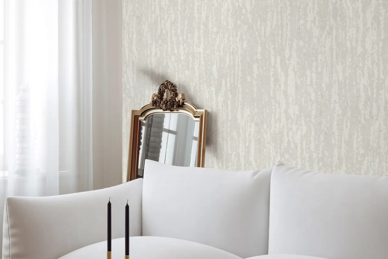 Vera Bloom Shell Textured Weave Wallpaper wallpaper