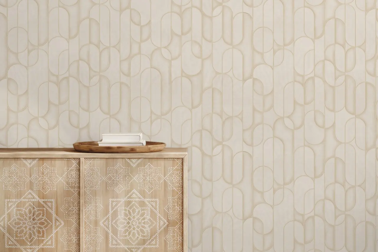 Vera Bloom Dune Geometric Pattern Wallpaper wallpaper