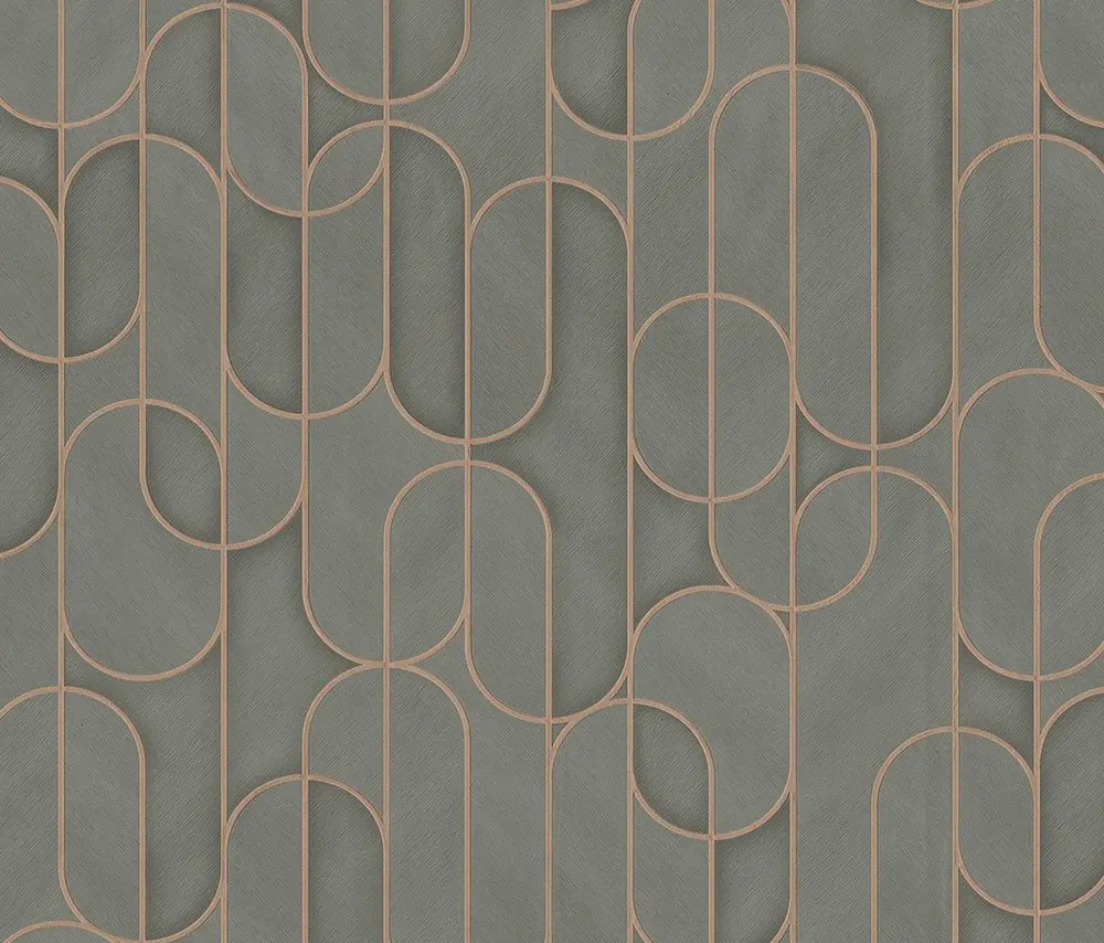 Vera Bloom Graphite Geometric Pattern Wallpaper wallpaper