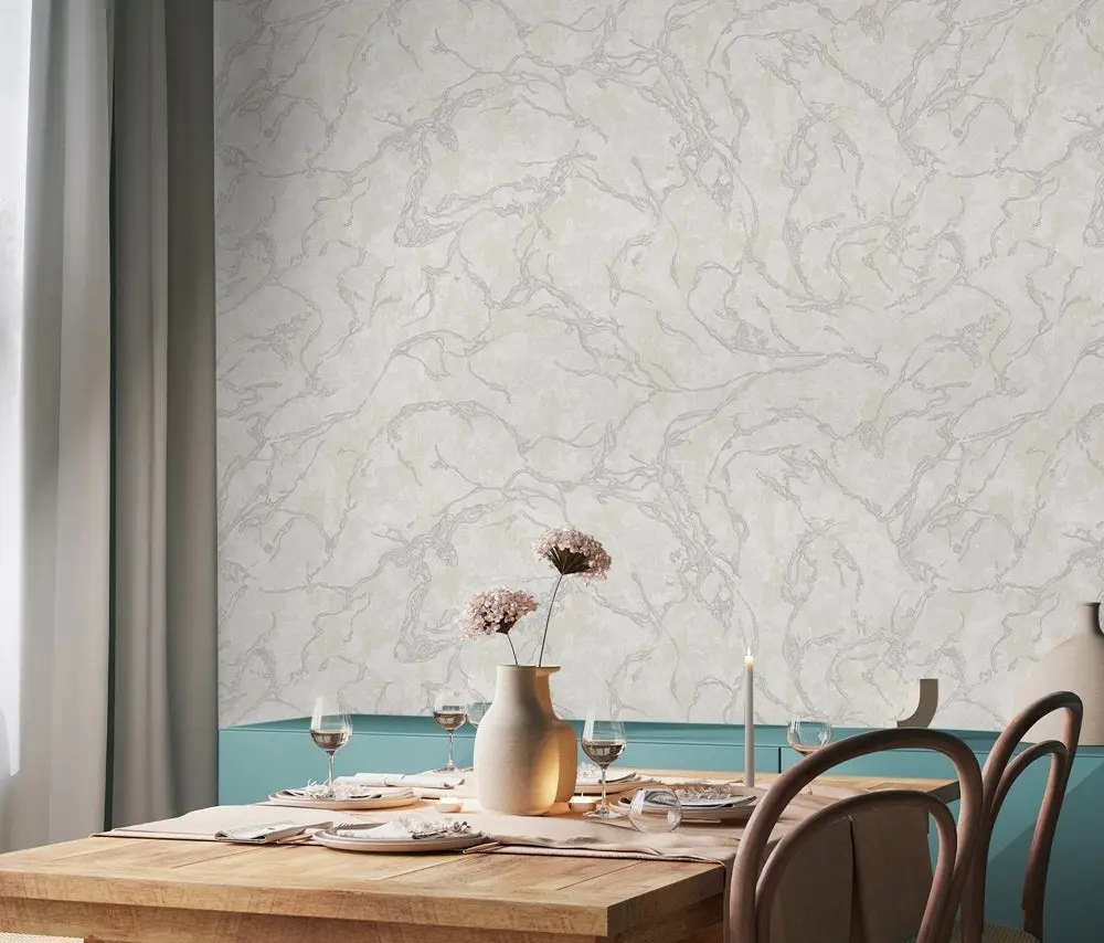 Vera Bloom Pebble Marble Effect Wallpaper wallpaper
