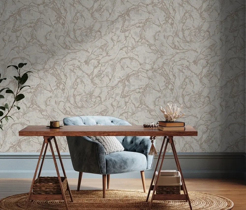 Vera Bloom Pebble Marble Effect Wallpaper II wallpaper