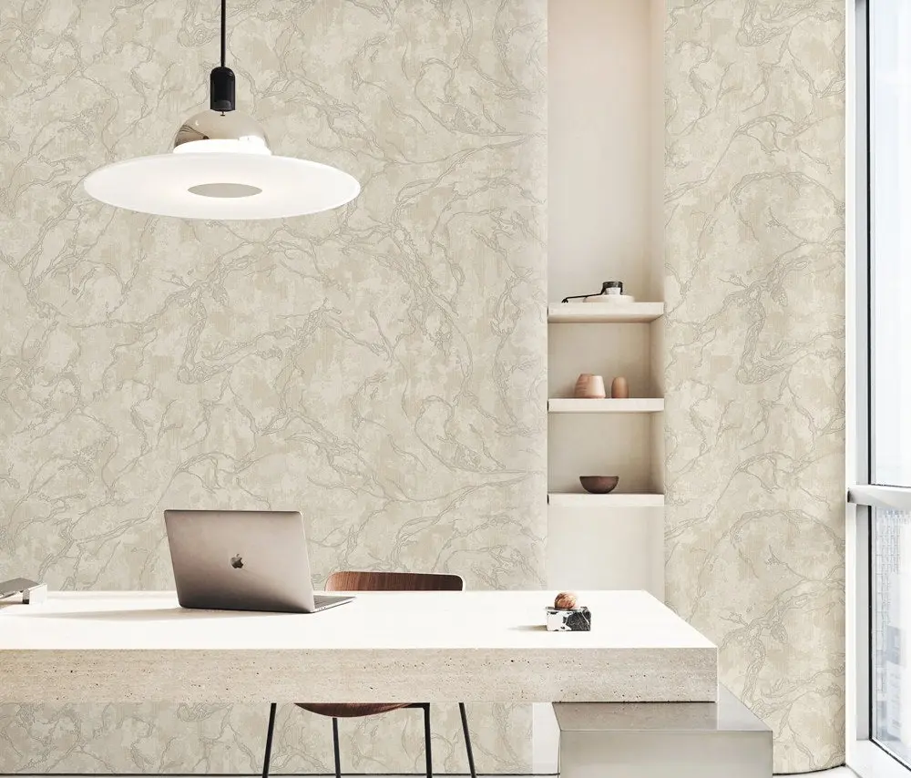Vera Bloom Stone Marble Effect Wallpaper wallpaper
