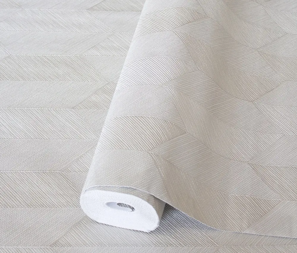 Vera Bloom Ash Textured Weave Wallpaper wallpaper