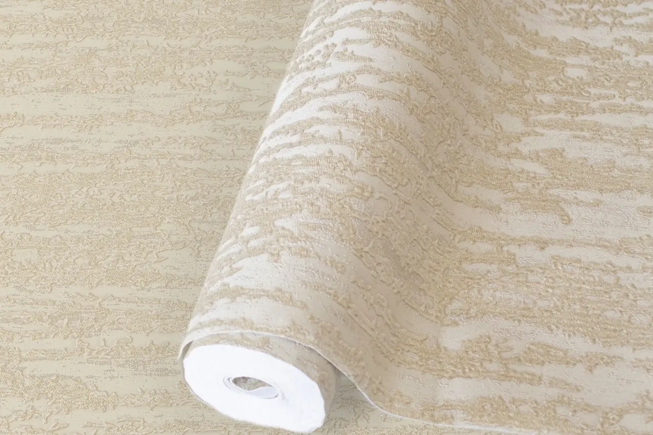 Vera Bloom Truffle Textured Weave Wallpaper wallpaper