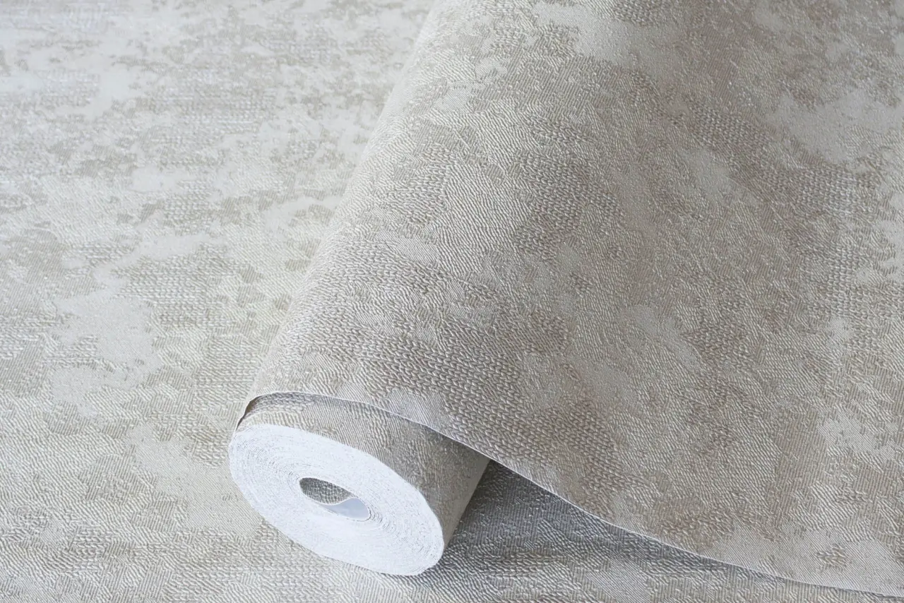 Vera Bloom Smoke Textured Weave Wallpaper II wallpaper