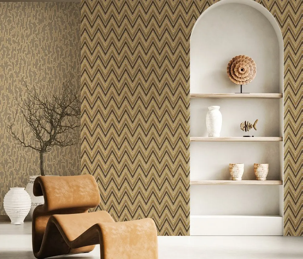 Vera Bloom Mushroom Geometric Pattern Wallpaper II wallpaper