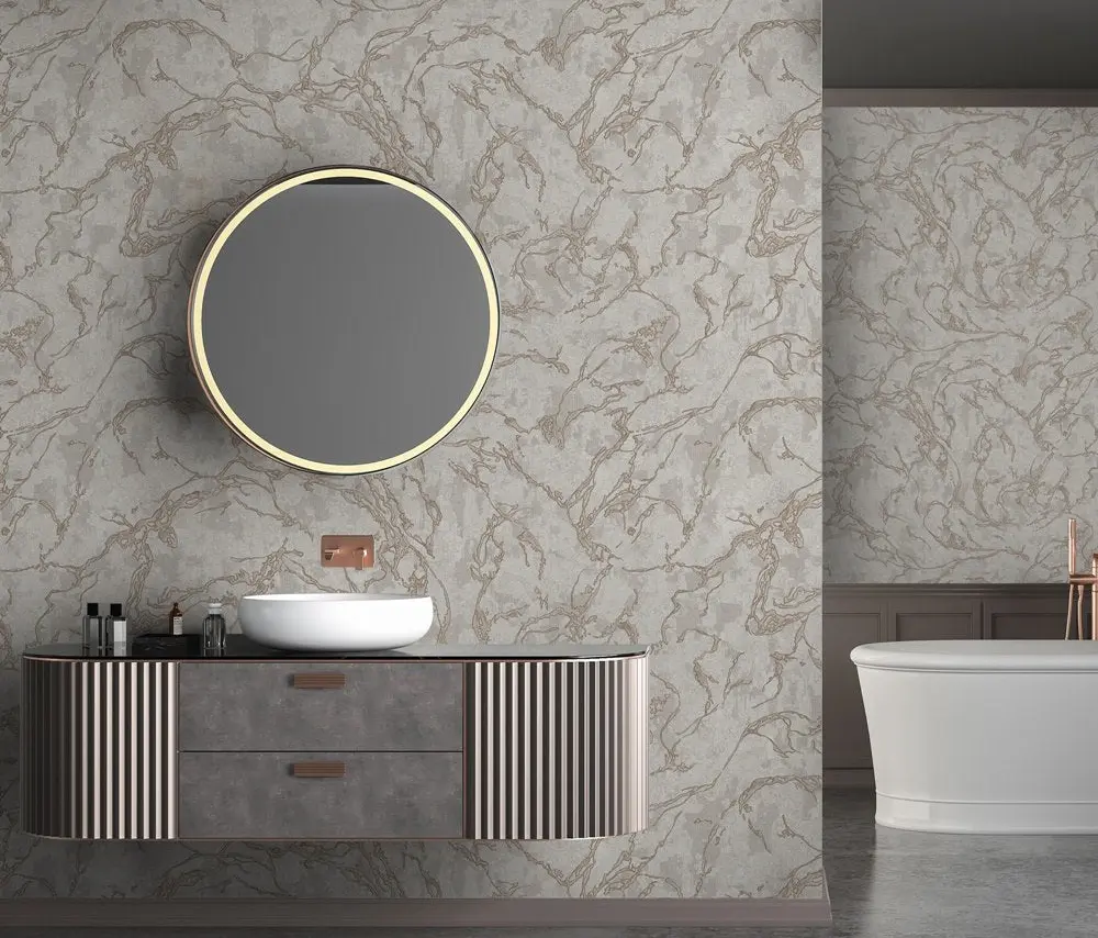 Vera Bloom Pebble Marble Effect Wallpaper II wallpaper