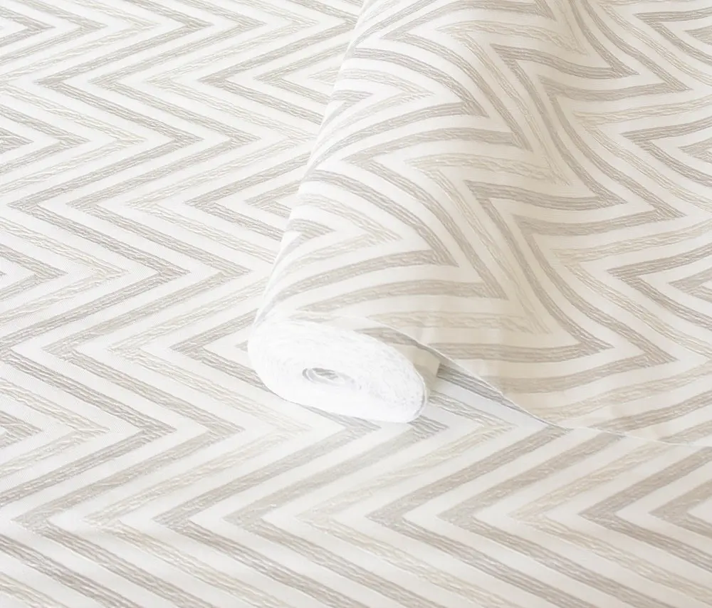Vera Bloom Dove Grey Geometric Pattern Wallpaper wallpaper