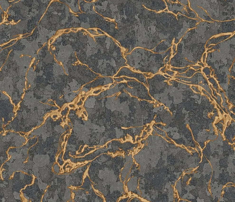 Vera Bloom Pewter Marble Effect Wallpaper wallpaper
