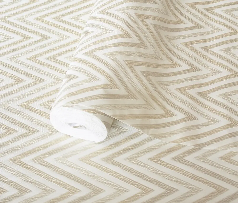 Vera Bloom Silver Taupe Geometric Pattern Wallpaper II wallpaper