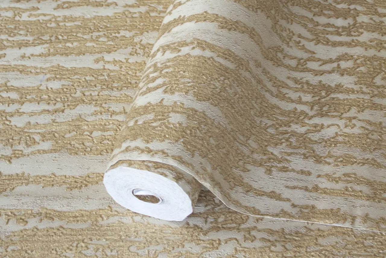 Vera Bloom Greige Textured Weave Wallpaper wallpaper