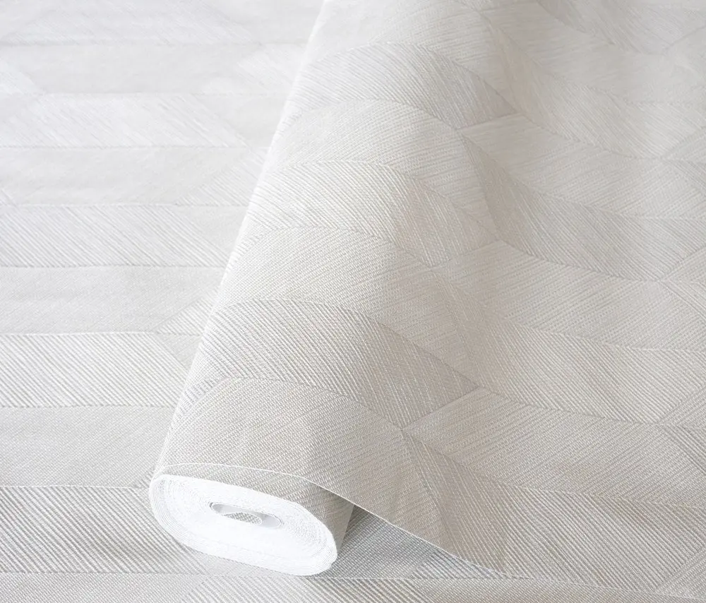 Vera Bloom Stone Grey Textured Weave Wallpaper wallpaper