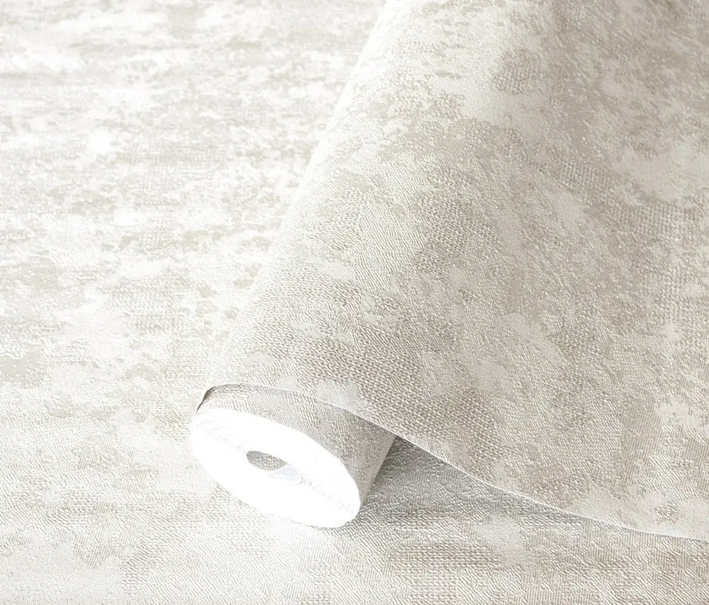 Vera Bloom Biscuit Textured Weave Wallpaper wallpaper