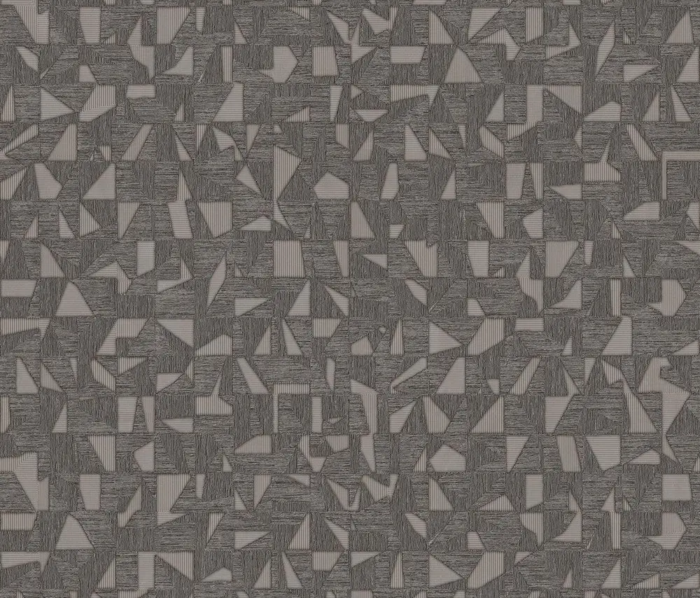 Vera Bloom Mist Grey Geometric Pattern Wallpaper wallpaper