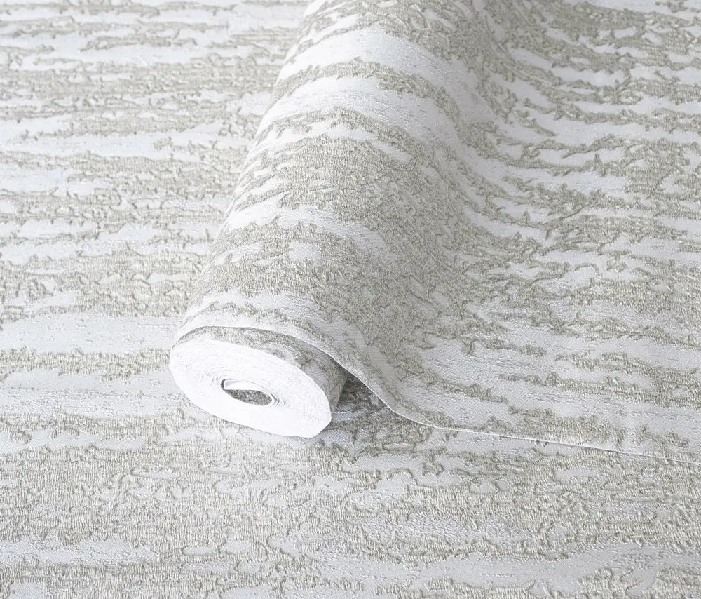 Vera Bloom Ash Textured Weave Wallpaper II wallpaper