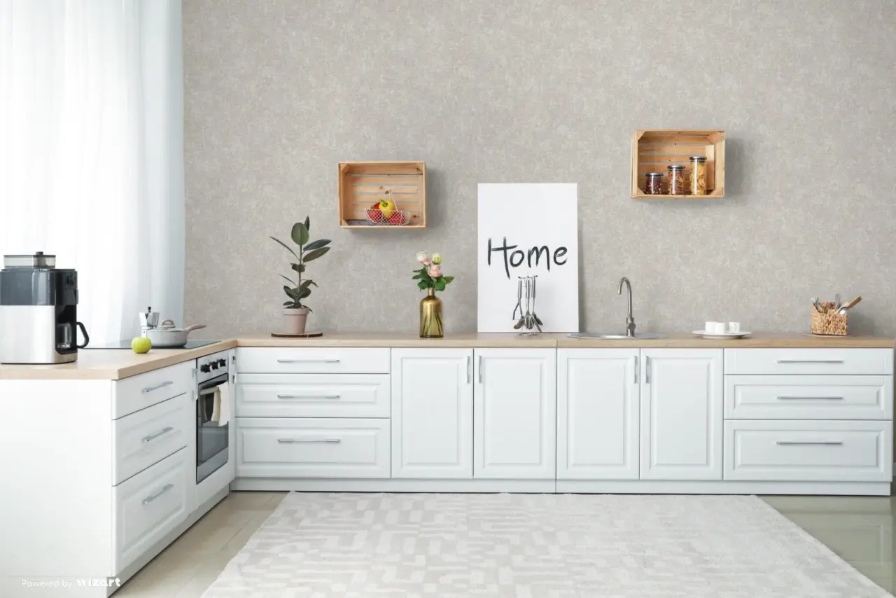 Tropical Maison Silver Textured Weave Wallpaper wallpaper