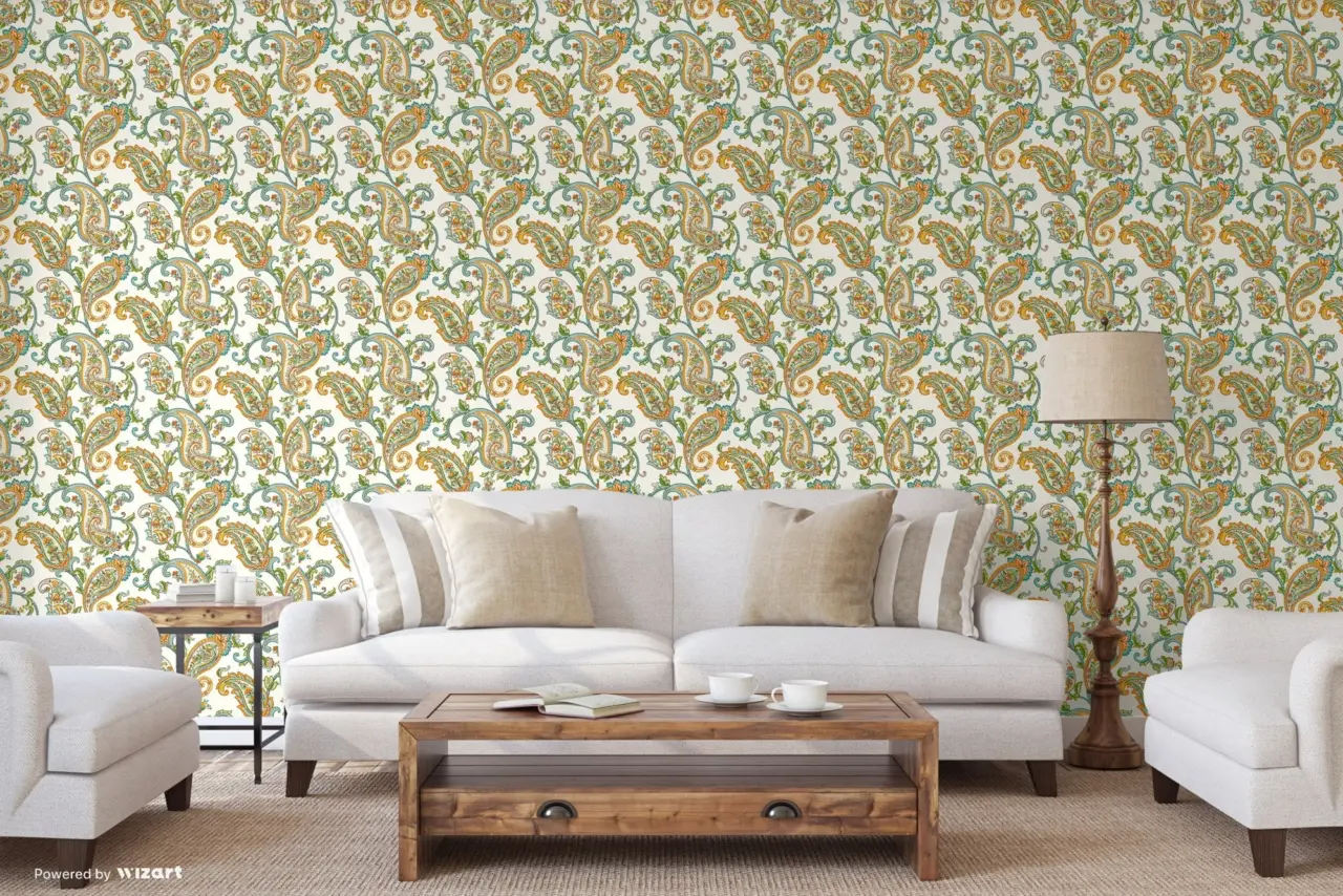 Tropical Maison Dune Ornamental Damask Wallpaper wallpaper