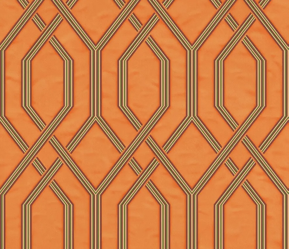 Vera Bloom Mushroom Geometric Pattern Wallpaper wallpaper