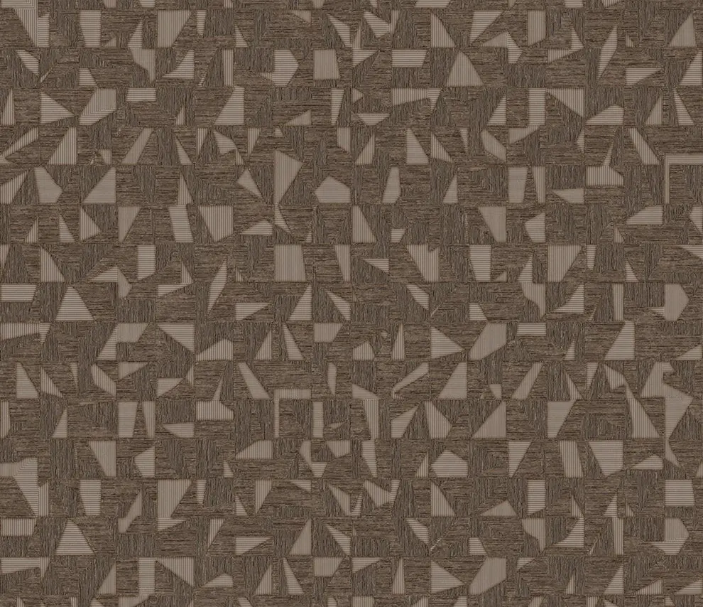 Vera Bloom Taupe Geometric Pattern Wallpaper wallpaper