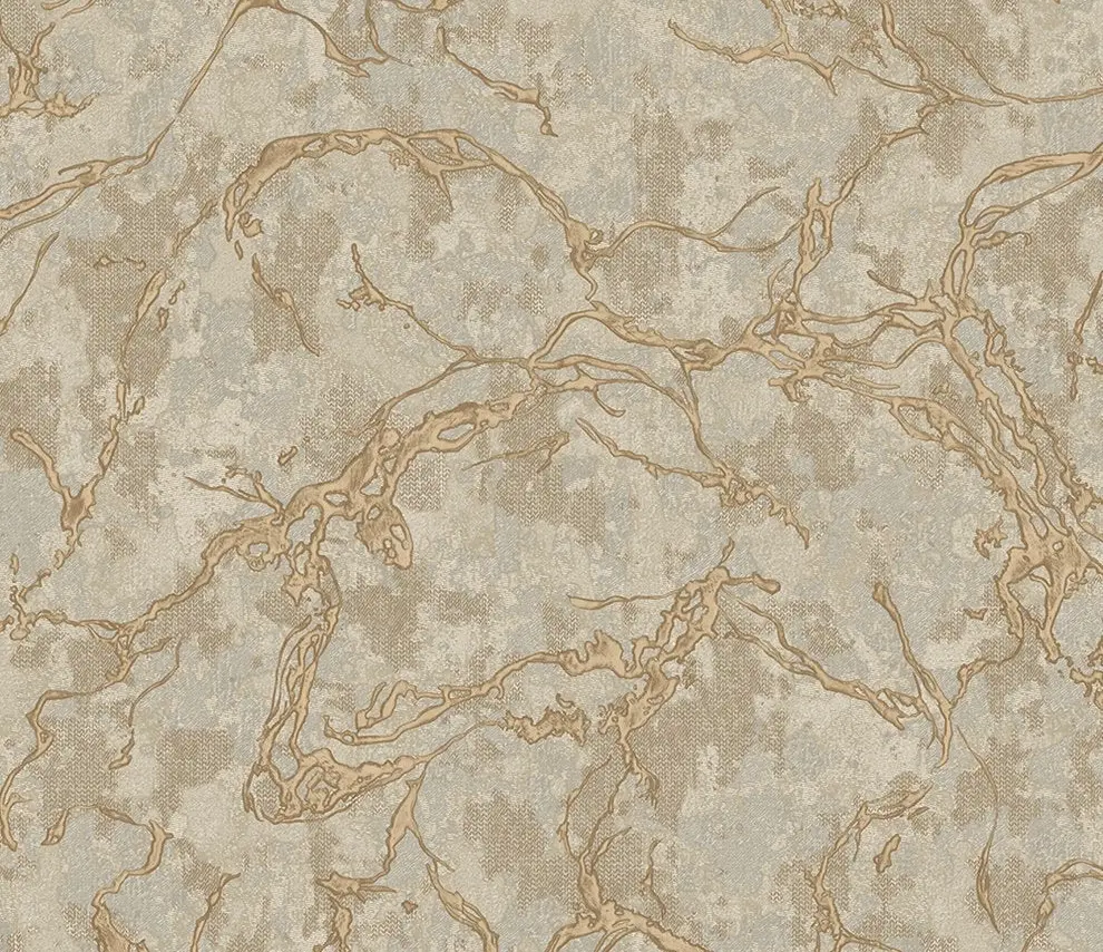 Vera Bloom Truffle Marble Effect Wallpaper wallpaper