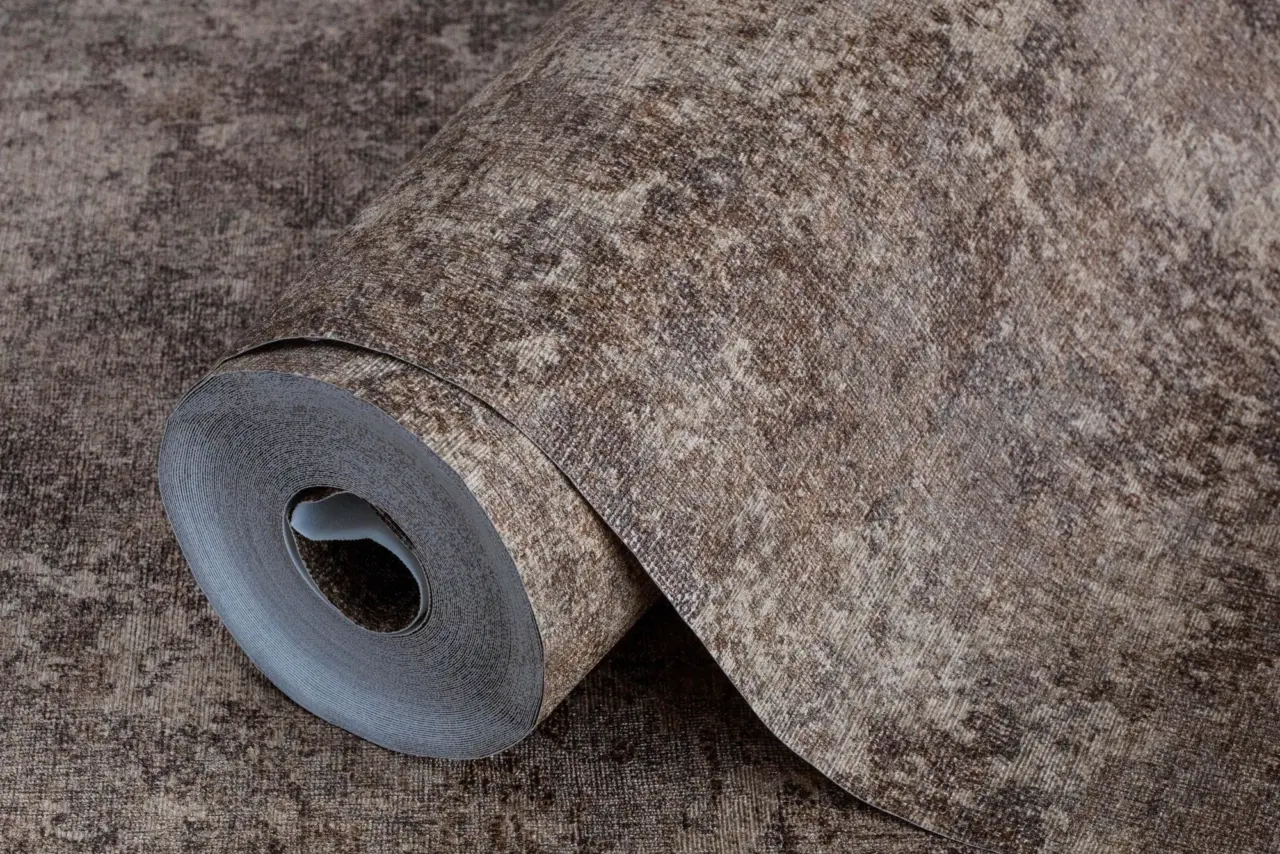 Tropical Maison Cocoa Textured Weave Wallpaper wallpaper