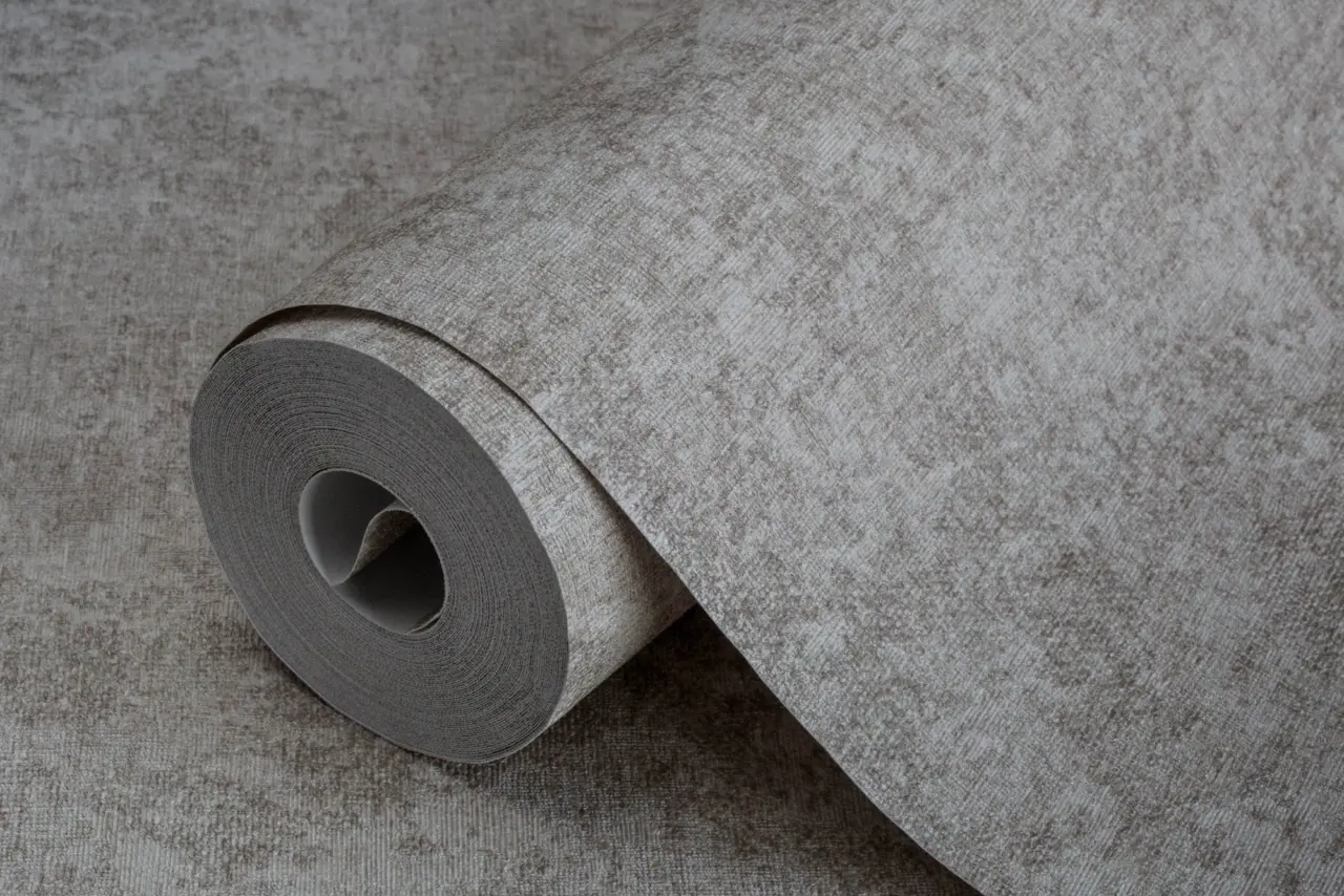 Tropical Maison Silver Textured Weave Wallpaper wallpaper